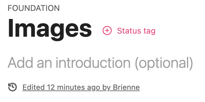 Find version history by clicking Edited X minutes ago...