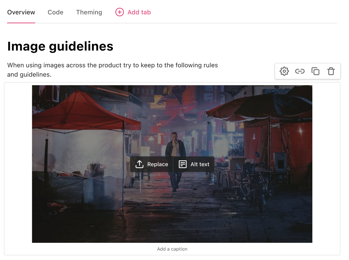 Alt text feature available for image