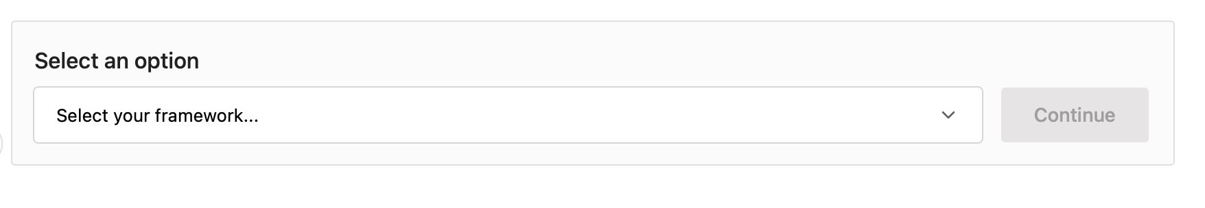 Select your coding framework