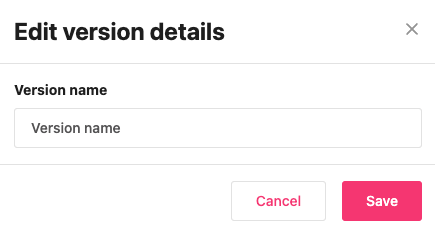 Enter version title