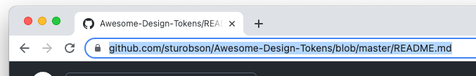GitHub markdown URL
