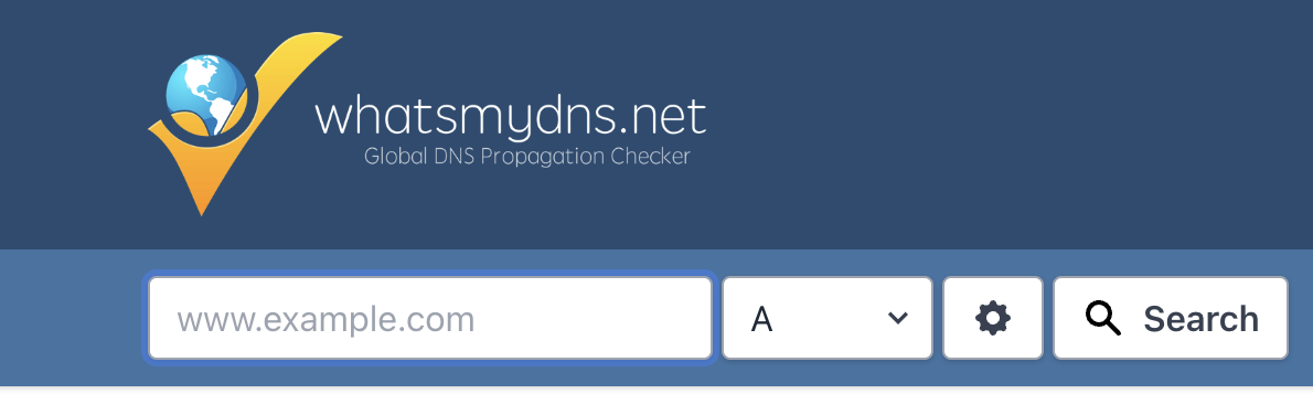 Whatsmydns.net page