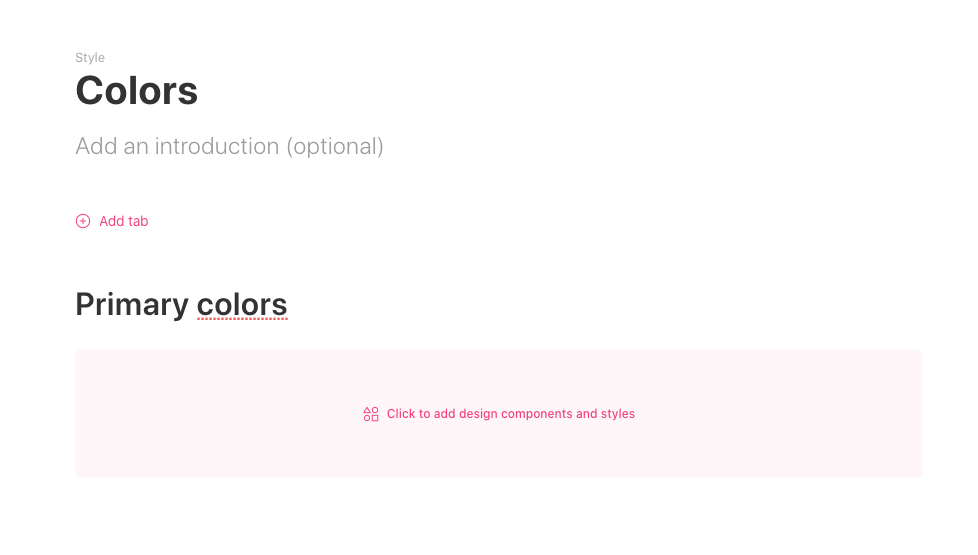 Gif showing how to upload color styles into zeroheight from Adobe XD file.