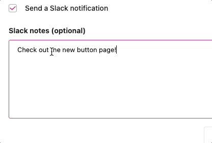 gif showing how to add a link to specfic page in the release notes