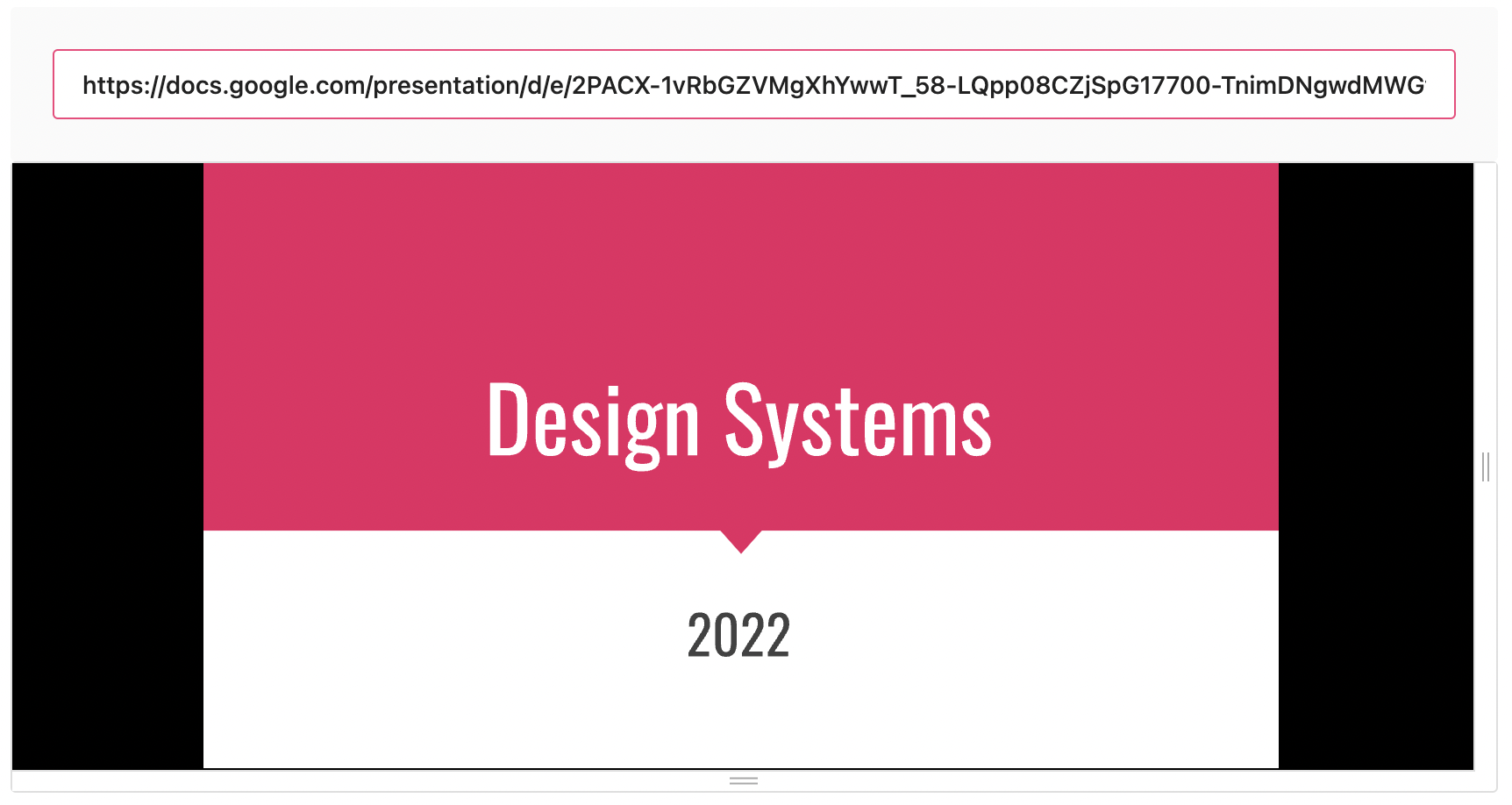Embedded Google Slide in iFrame