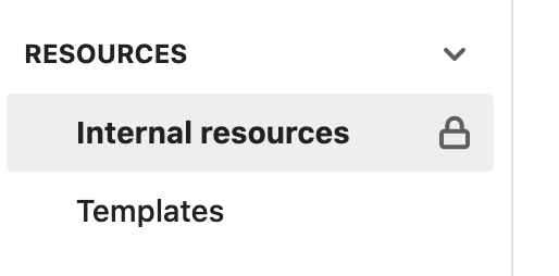 Styleguide page with a lock icon