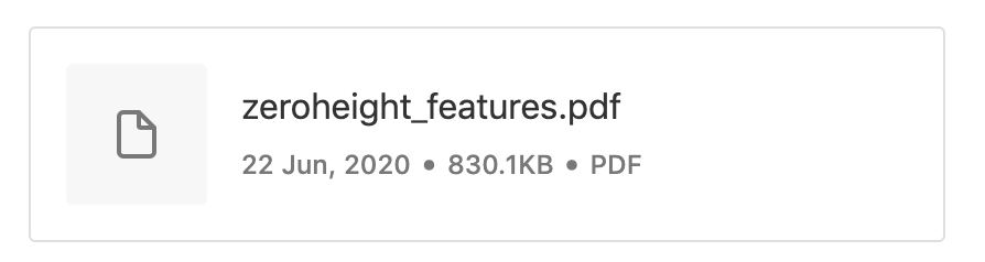 Pdf uploaded in zeroheight