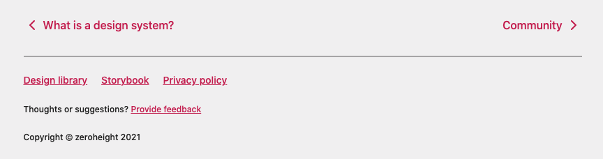 Styleguide footer example
