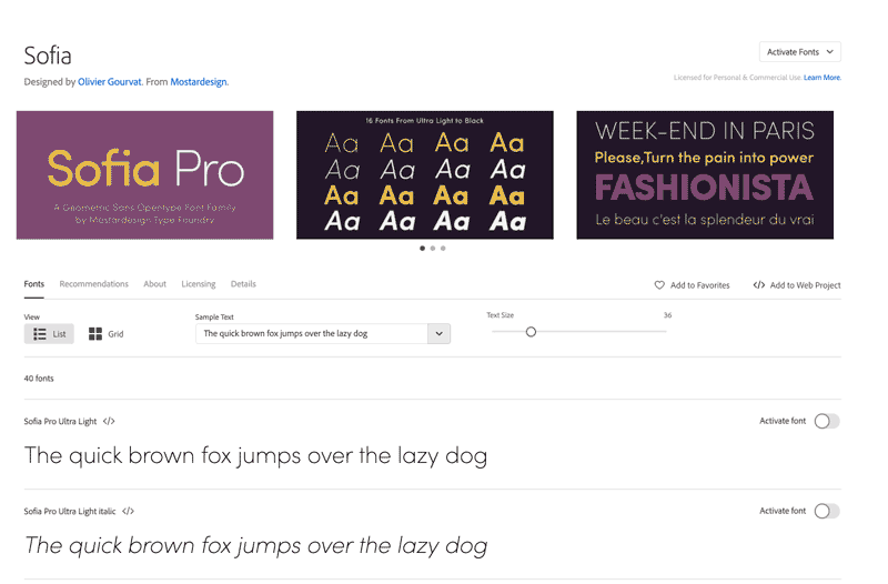 typekit and adobe font URLs