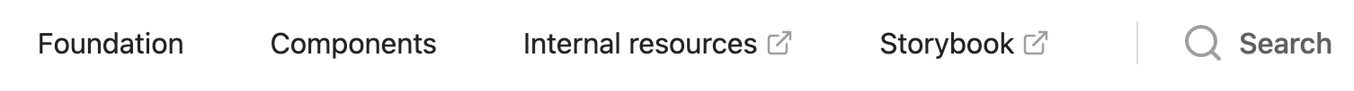 Top navigation bar