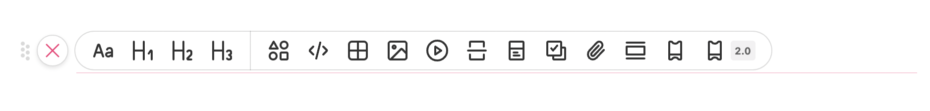 zeroheight toolbar