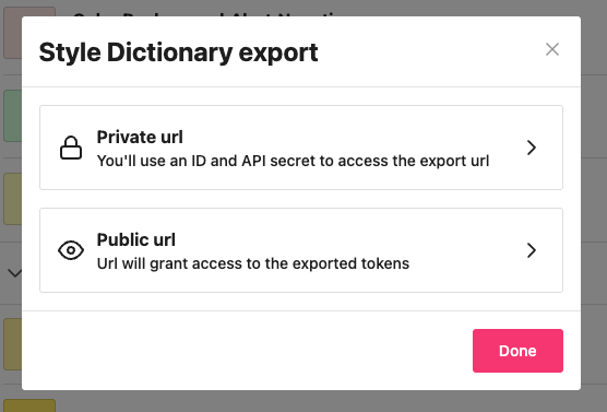 Style Dictionary security options