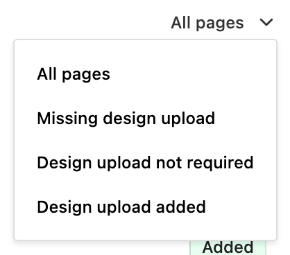 The pages filter